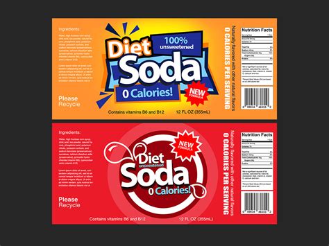 Soda Labels Template